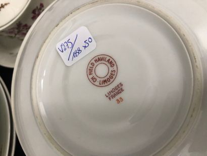 HAVILAND in Limoges : 
Porcelain dessert...