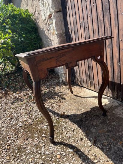 TABLE in molded natural wood, 13th century,...