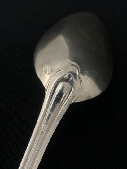 Trois CUILLERES en argent 950/°°° modèle...