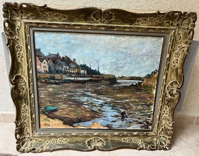 Antoine FIGAY (XIX-XX):
Tréboul at low tide,...