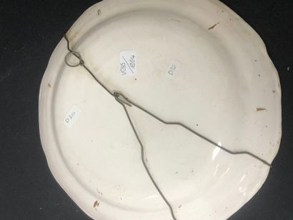 LES ISLETTES:
Earthenware rimmed plate with...