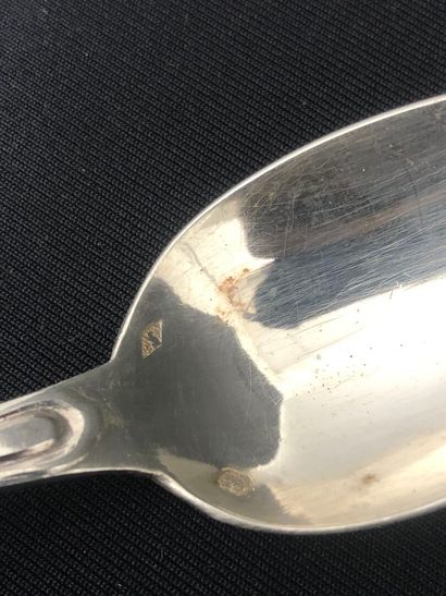 Trois CUILLERES en argent 950/°°° modèle...