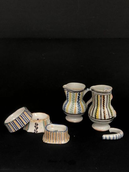 NEVERS :
Important earthenware lot:
- Two...