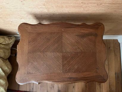 Bedside table opening to reveal 3 compartments,...