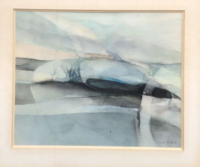 Jeanne BESSIERE (born 1929).
Winter landscape...