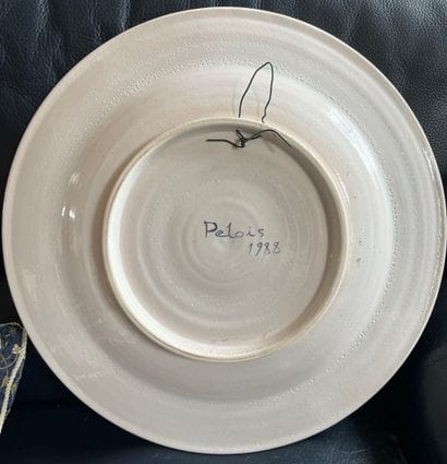 Earthenware plate, French Revolution theme.
As...