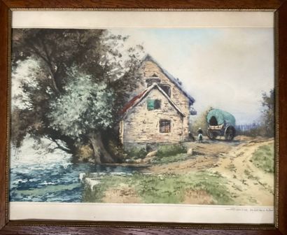 SIMONE HAUMONT
Chaumières.
Two aquatints...