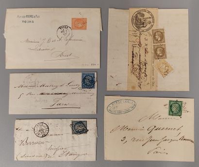 Lot of 10 classic letters from France including...
