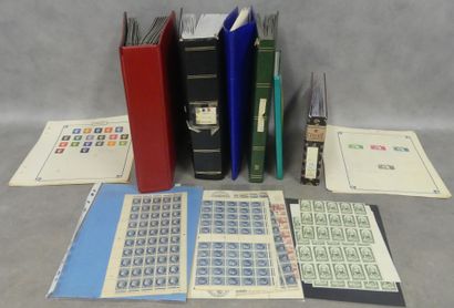 Four stock albums of mint stamps of France...