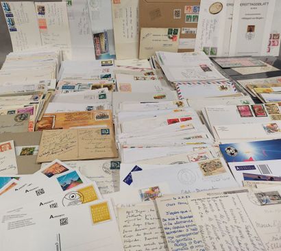 Box of various foreign letters