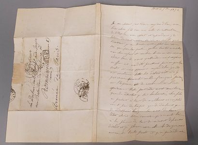 Lot of two letters: Armée de Paris and
a...