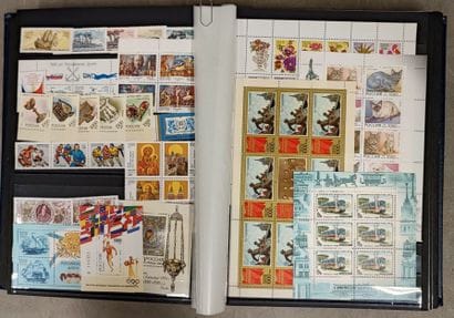An incomplete collection of Russian stamps...