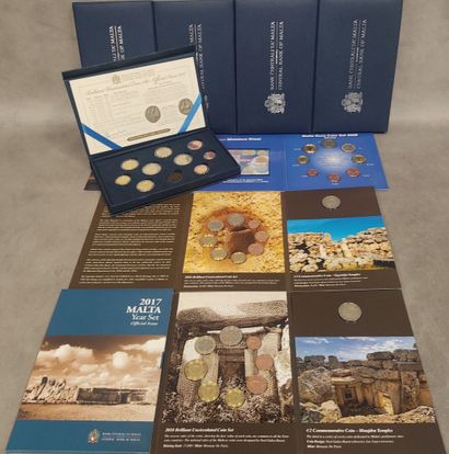 Malta - BU Series - Set of 9 different boxes,...