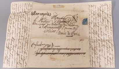Lot of two letters: Armée de Paris and
a...