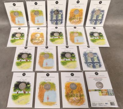 France - €10 - Commemorative - Set of 18...