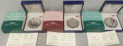 1 € 1/2 - Silver - BU - Set of 3 miscellaneous...