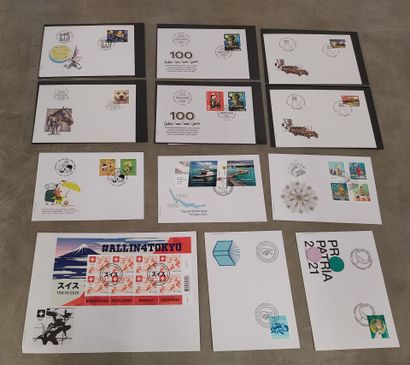 Collection of Swiss First Day envelopes from...