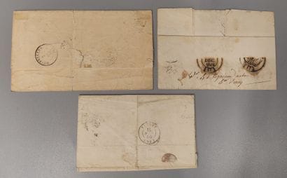 Lot of three letters with No. 3 postage
(2...