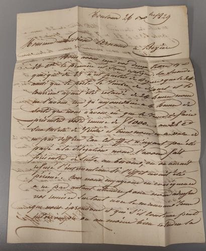 Letter with CàD T 12 from Toulouse dated...