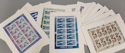 Pack of twenty different new mini airmail...