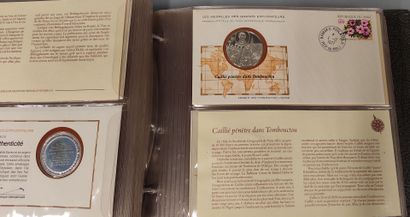 Medals and 1st day covers - Les Grands Explorateurs...