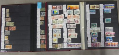 Four stock albums from Switzerland, cancelled...