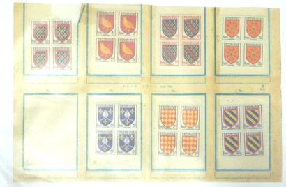 Four stock albums of mint stamps of France...