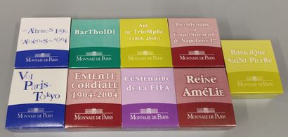 1 € 1/2 - Silver - BE - Lot of 9 various...