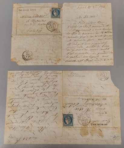 Set of two mounted balloons - Le Fulton and...