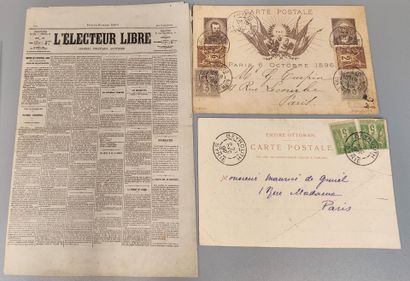 Lot consisting of :
four classical letters,...