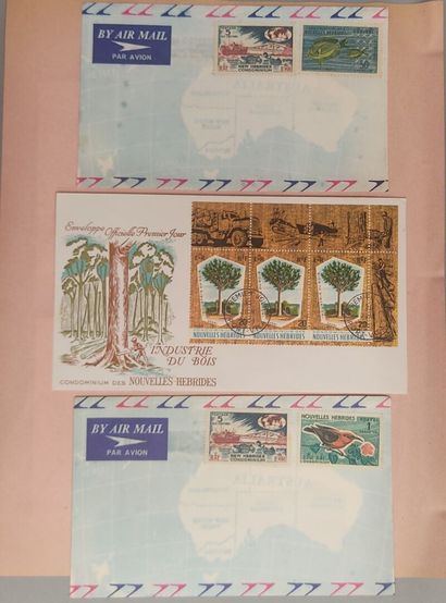 Binder of 86 first-day covers from New Caledonia...