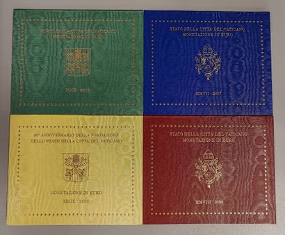 Vatican - Set of 4 BU series 2007, 2008,...