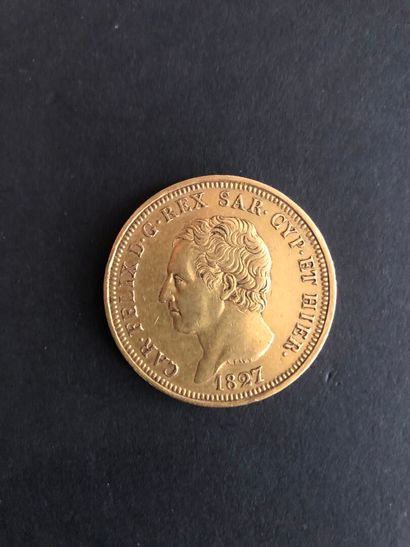Kingdom of Piedmont Sardinia
Gold coin Charles...