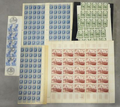 Four stock albums of mint stamps of France...
