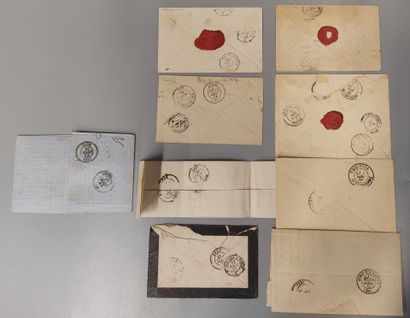 Lot of ten letters, classical period from...