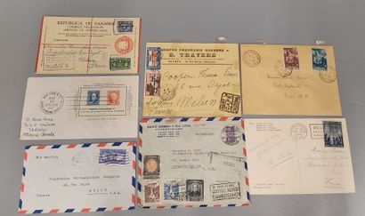 Lot of sixteen letters of the World of which...