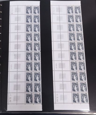 Sabine de Gandon lot including dated corners
Face...