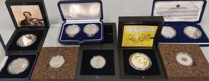 Set of 8 various commemorative euro boxes...