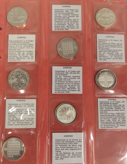Switzerland - Collection of 90 various coins...