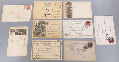 Lot of nine old Postcards including :
1889...