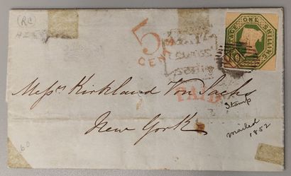 Great Britain N° 7 on cover from 1852
B to...