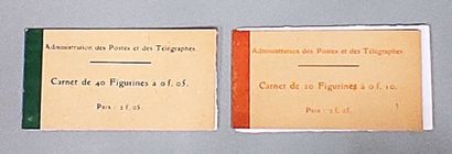 Complete booklets N° 111-C1 (Blanc 5 c) +...