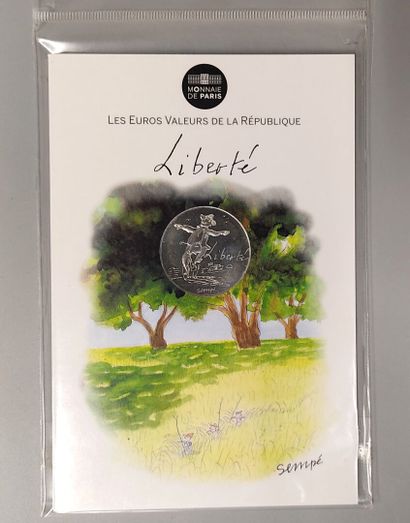 France - €10 - Commemorative - Set of 18...