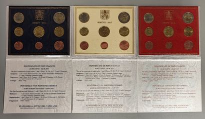 Vatican - Set of 9 BU series 2011, 2012,...