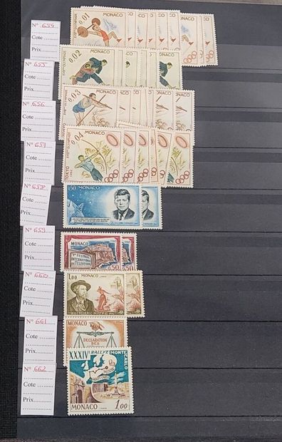 Five Monaco stock albums and one new stock...