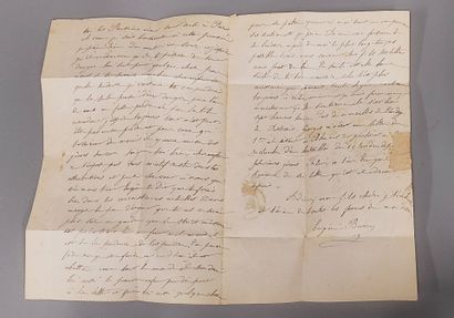 Lot of two letters: Armée de Paris and
a...