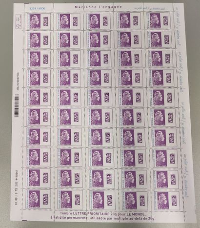 Lot of new modern stamps sold without subscription
F4871...