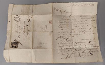 Lot of three letters with No. 3 postage
(2...