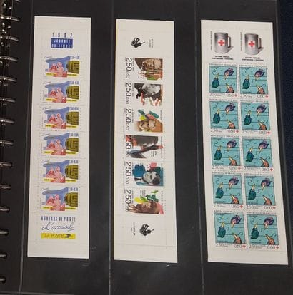 Batch of new face plates in francs 
Value...