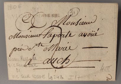 Lot of ten letters, classical period from...